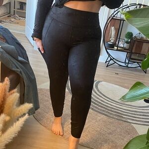 Good American High-Waisted Faux Leather Leggings